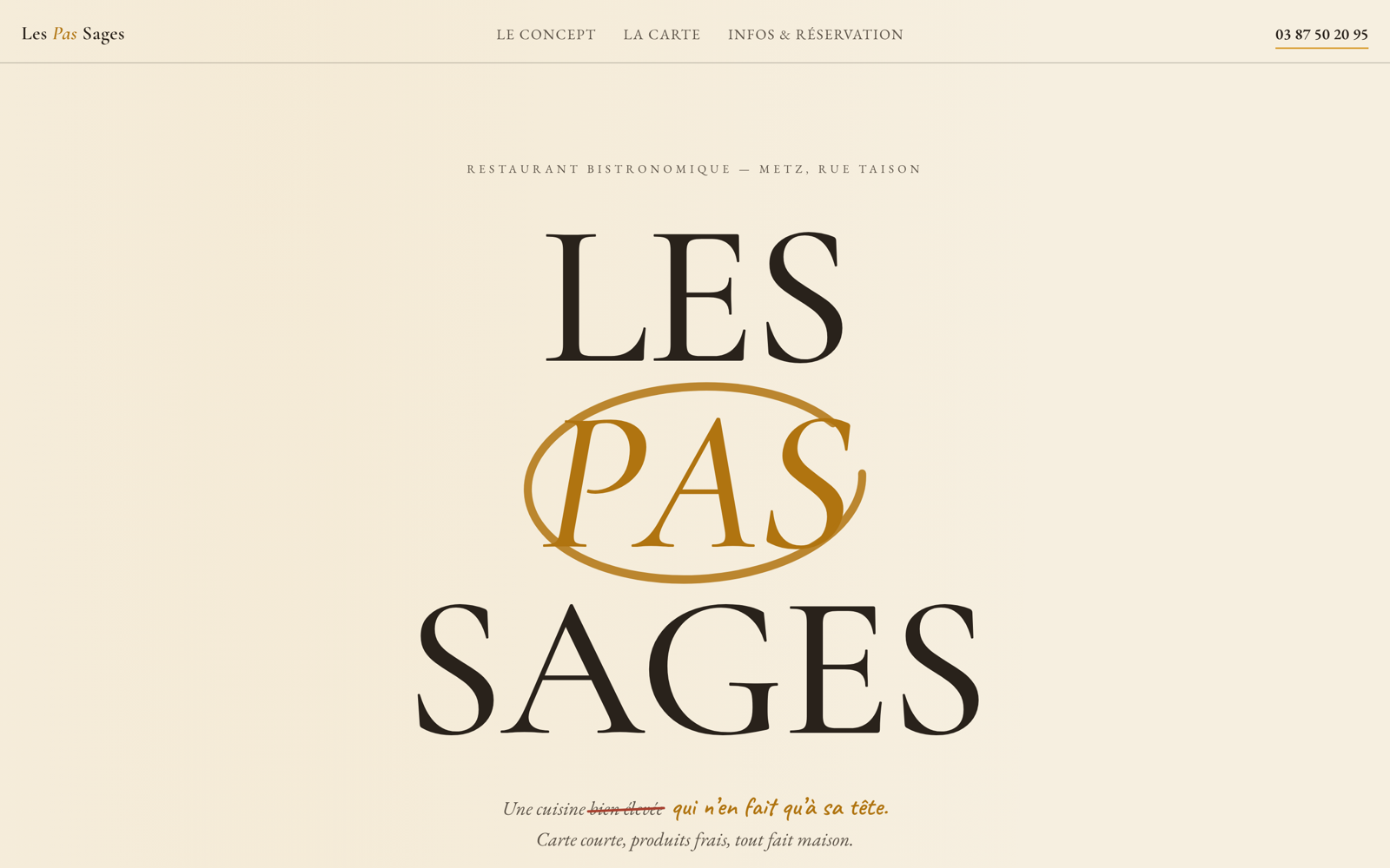 Aperçu du site Les Pas Sages